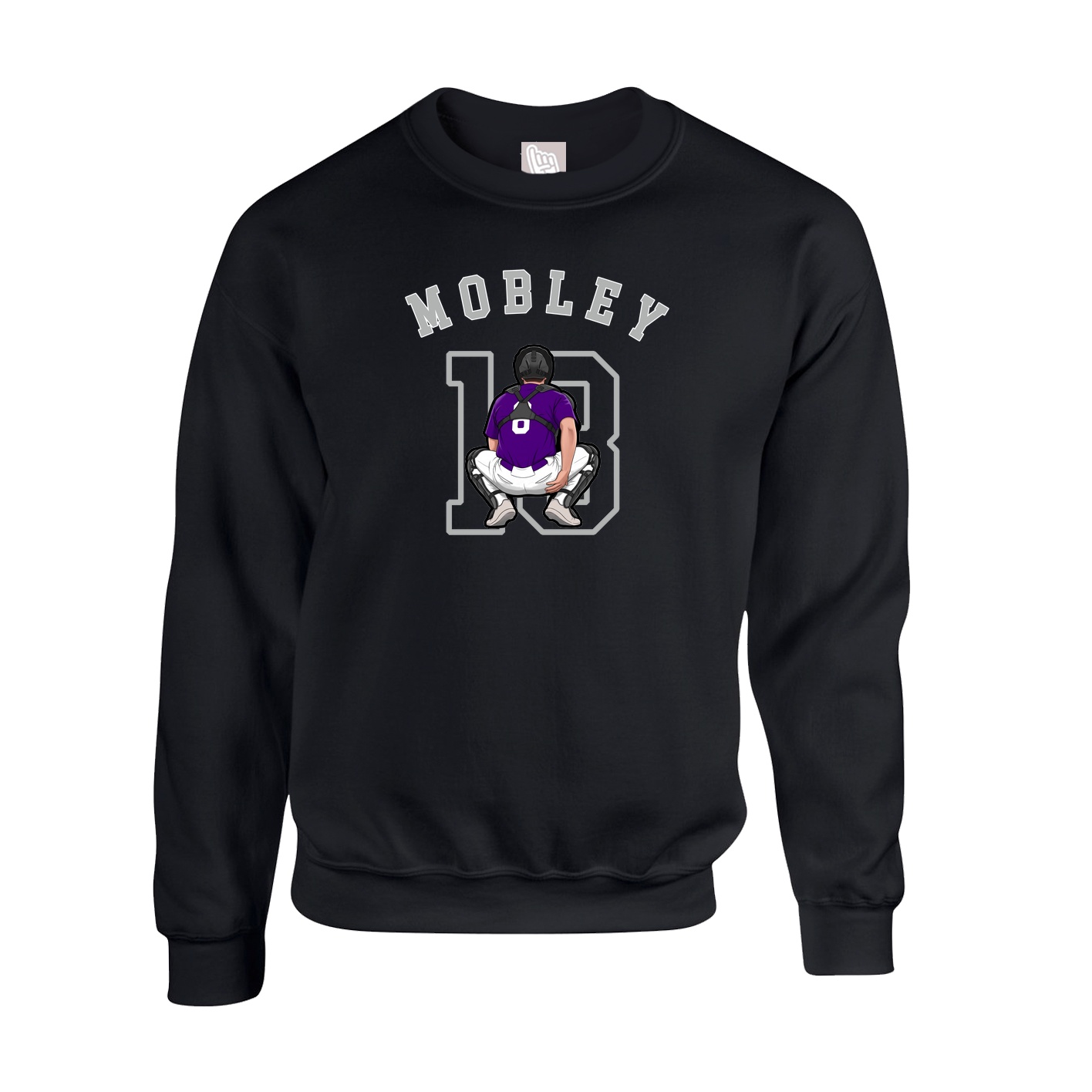 Fleece Crew — Shirsey Arch in Black