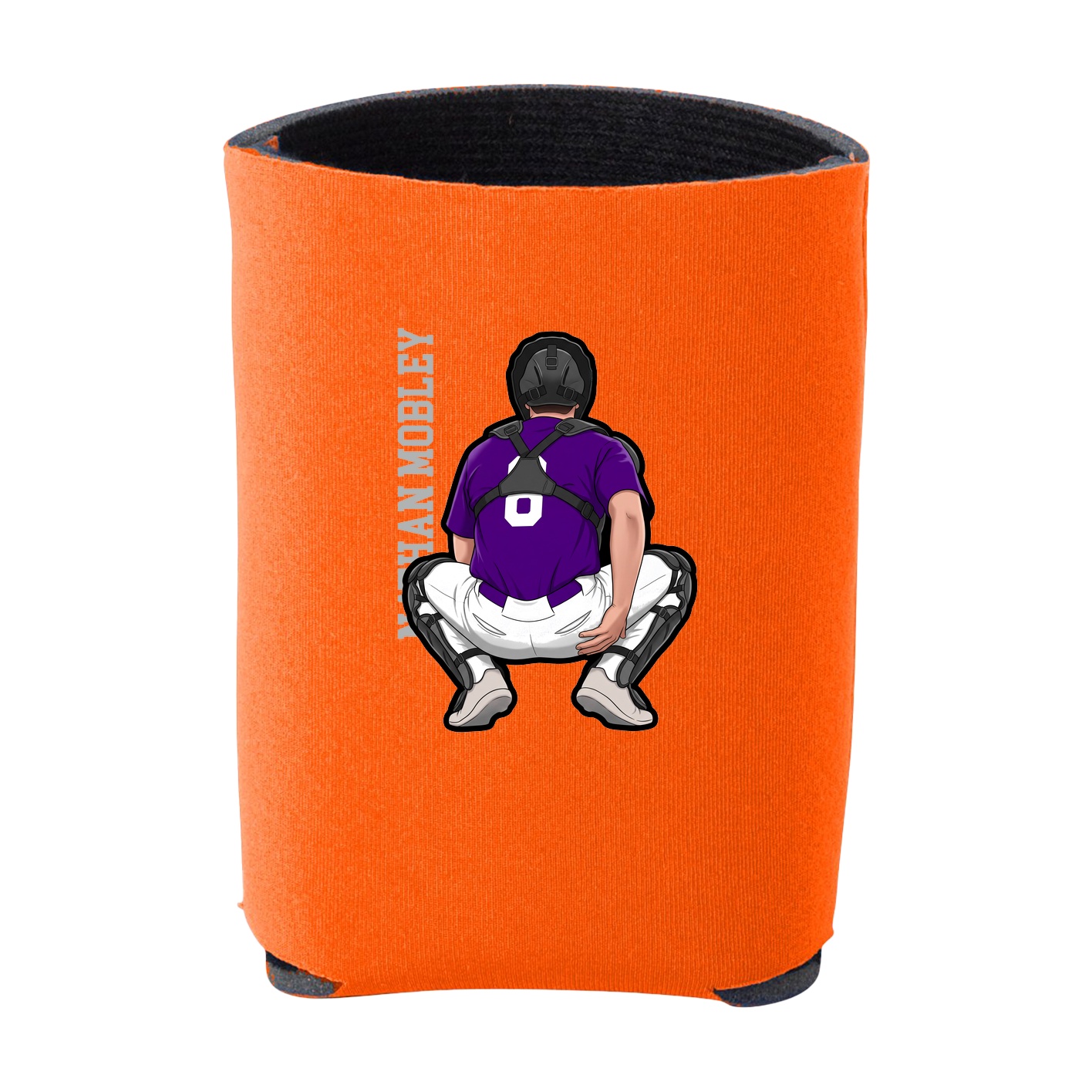 Can Holder — Name Vertical in Orange