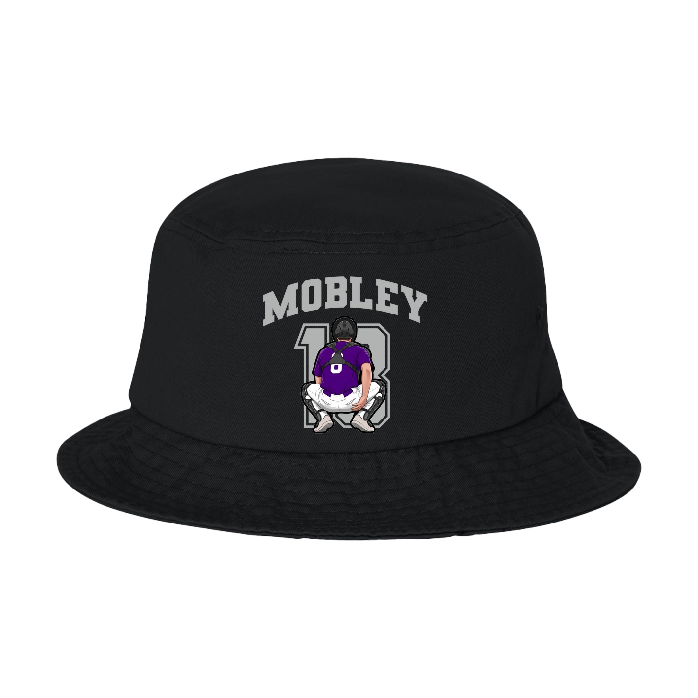 Bucket Cap — Number in Black