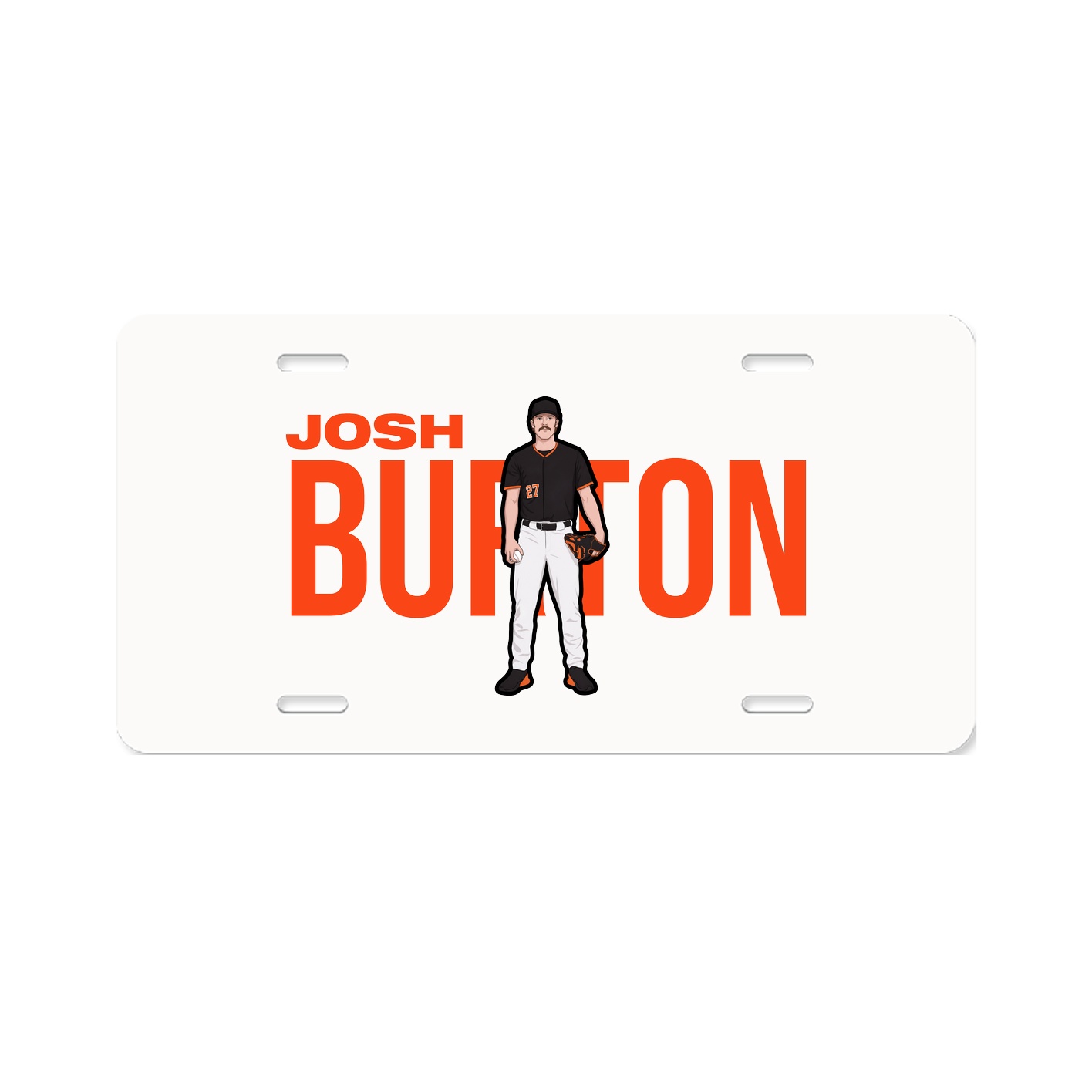 License Plate — Player Name in Classic