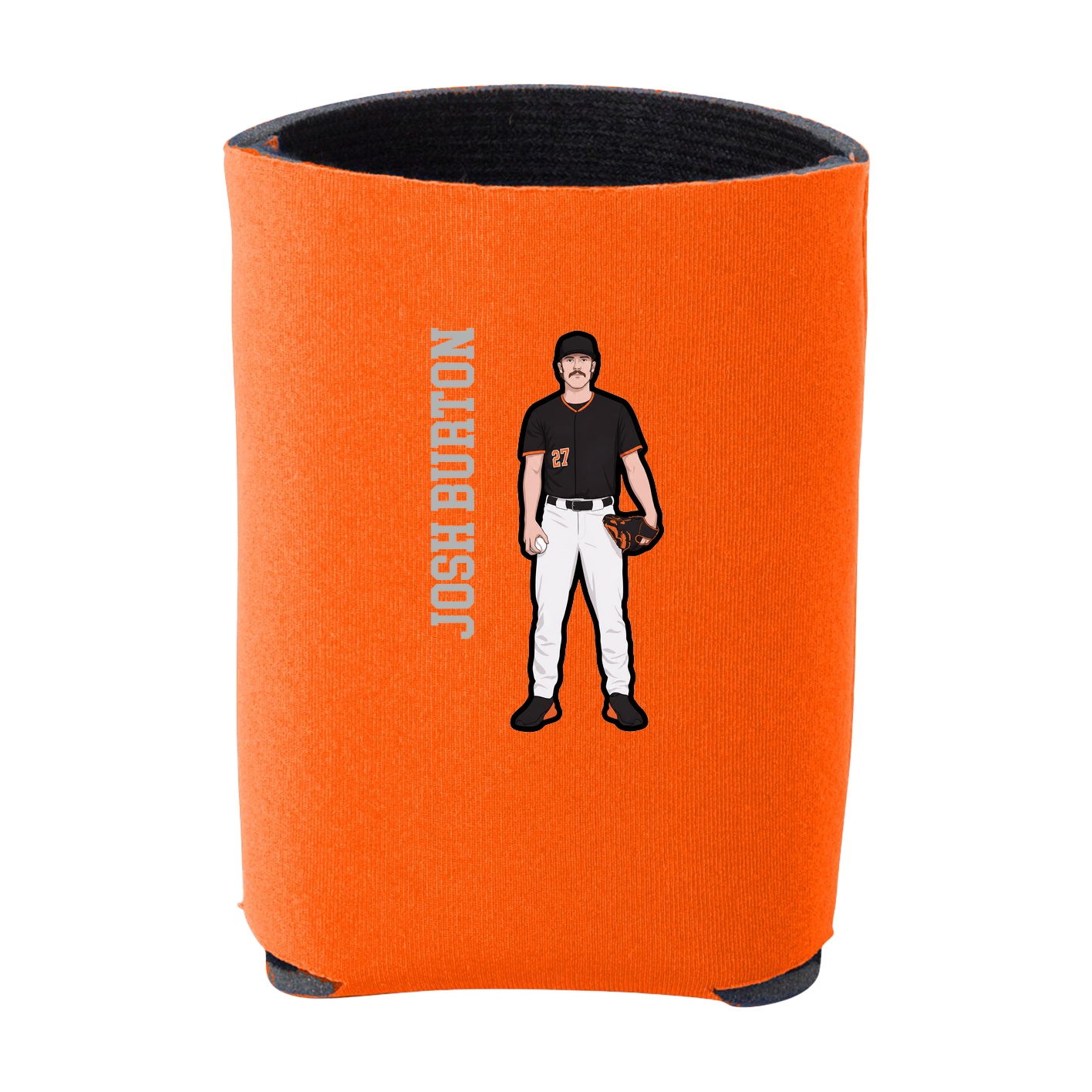 Can Holder — Name Vertical in Orange