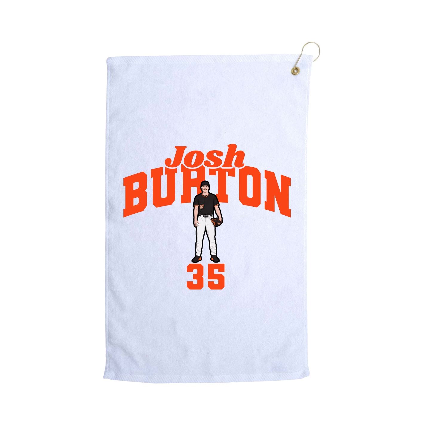 Golf Towel — Signature Arch in White