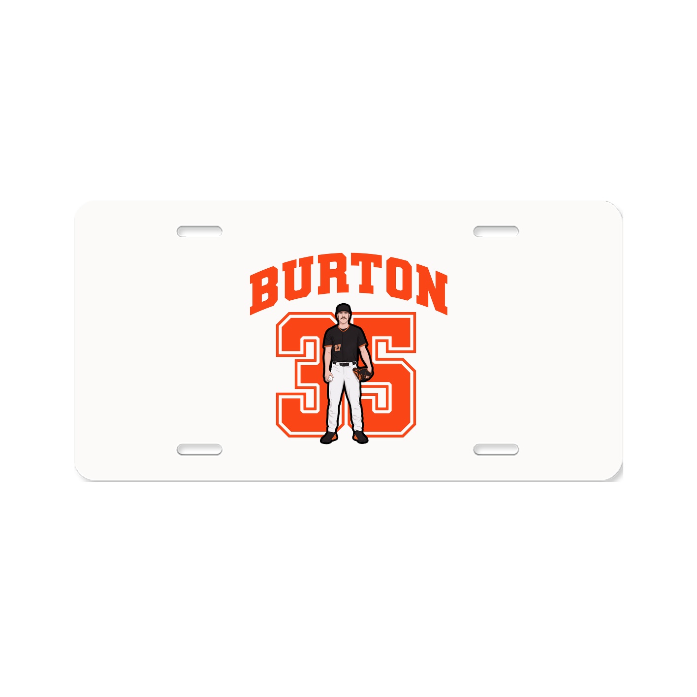 License Plate — Number in Classic