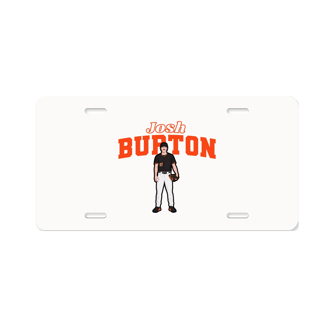 License Plate — Name Arch in Classic