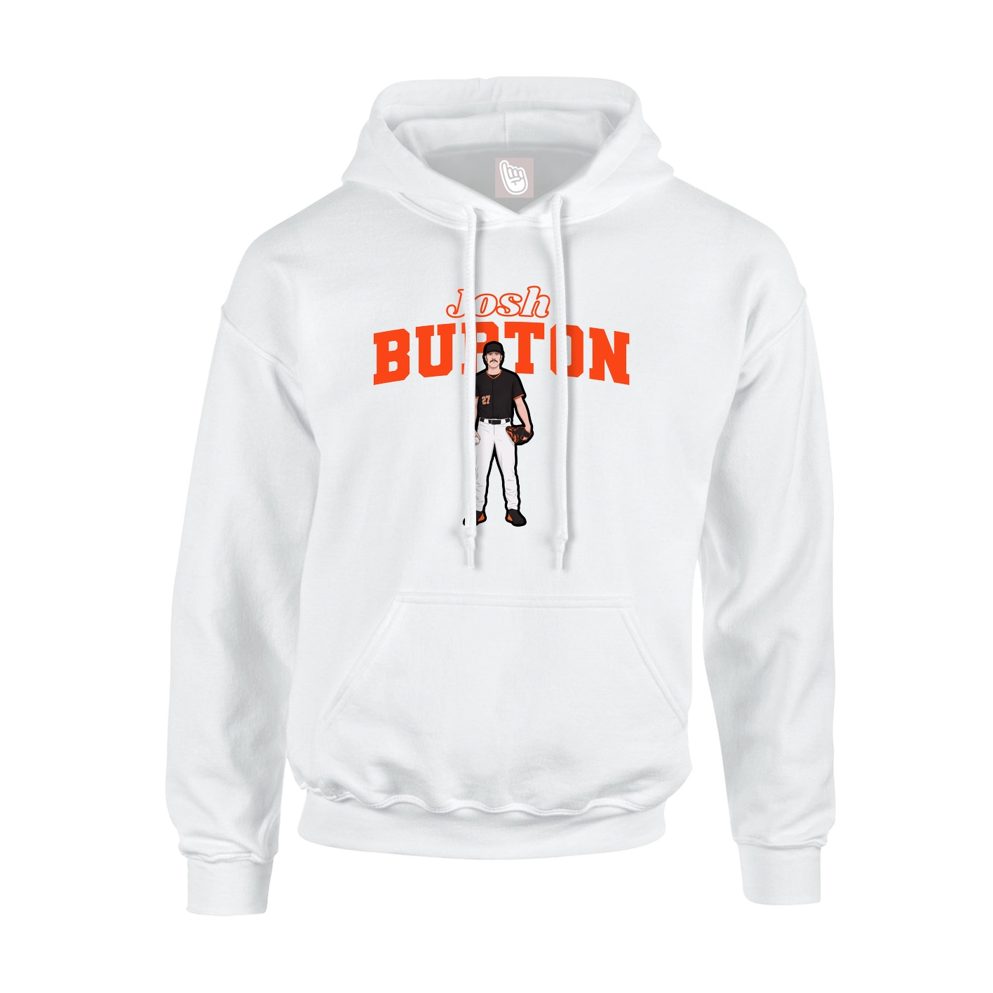 Hoodie — Name Arch in White