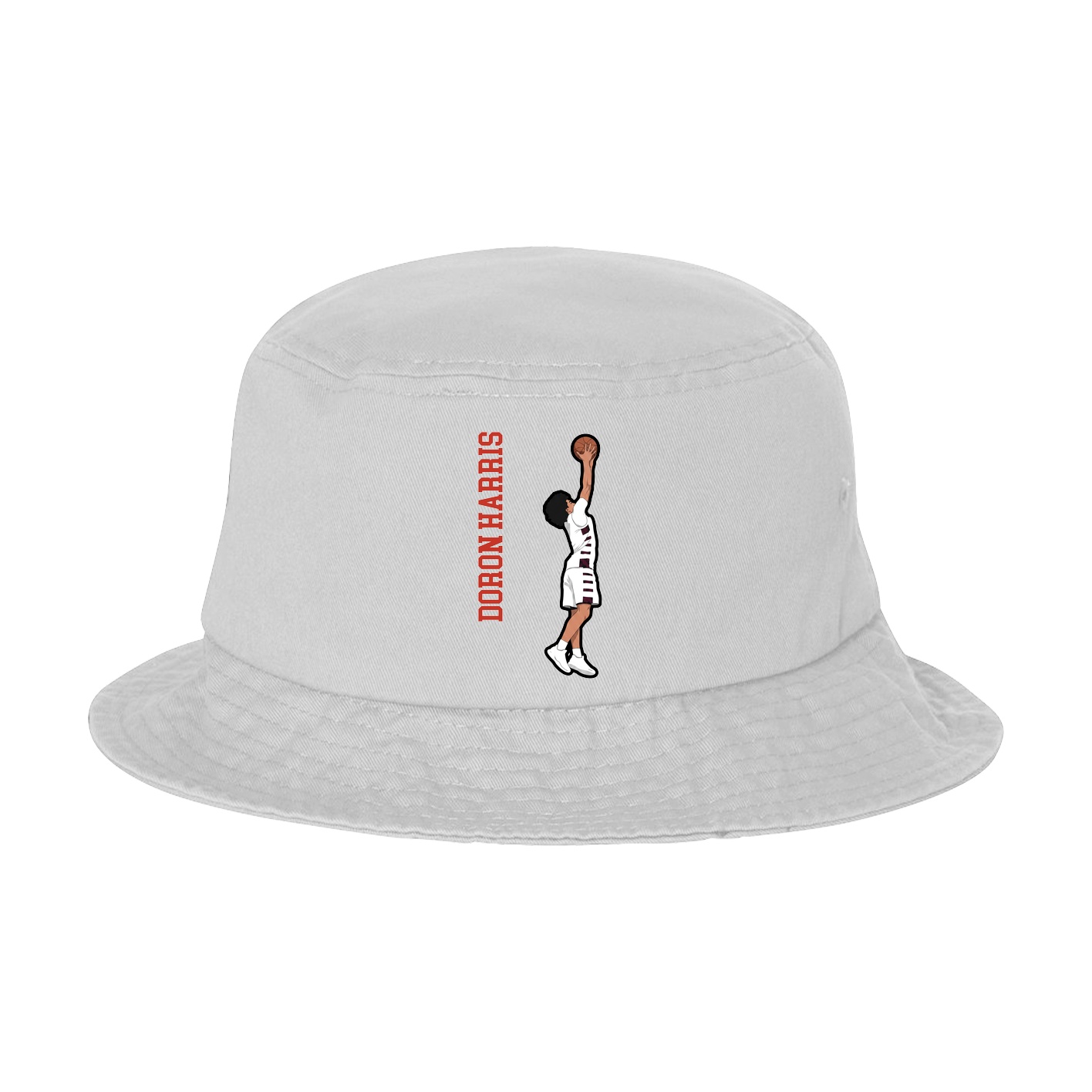Bucket Cap — Name Vertical in White