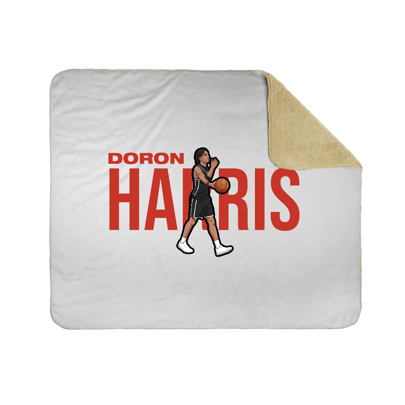 Throw Blanket — Player Name in White
