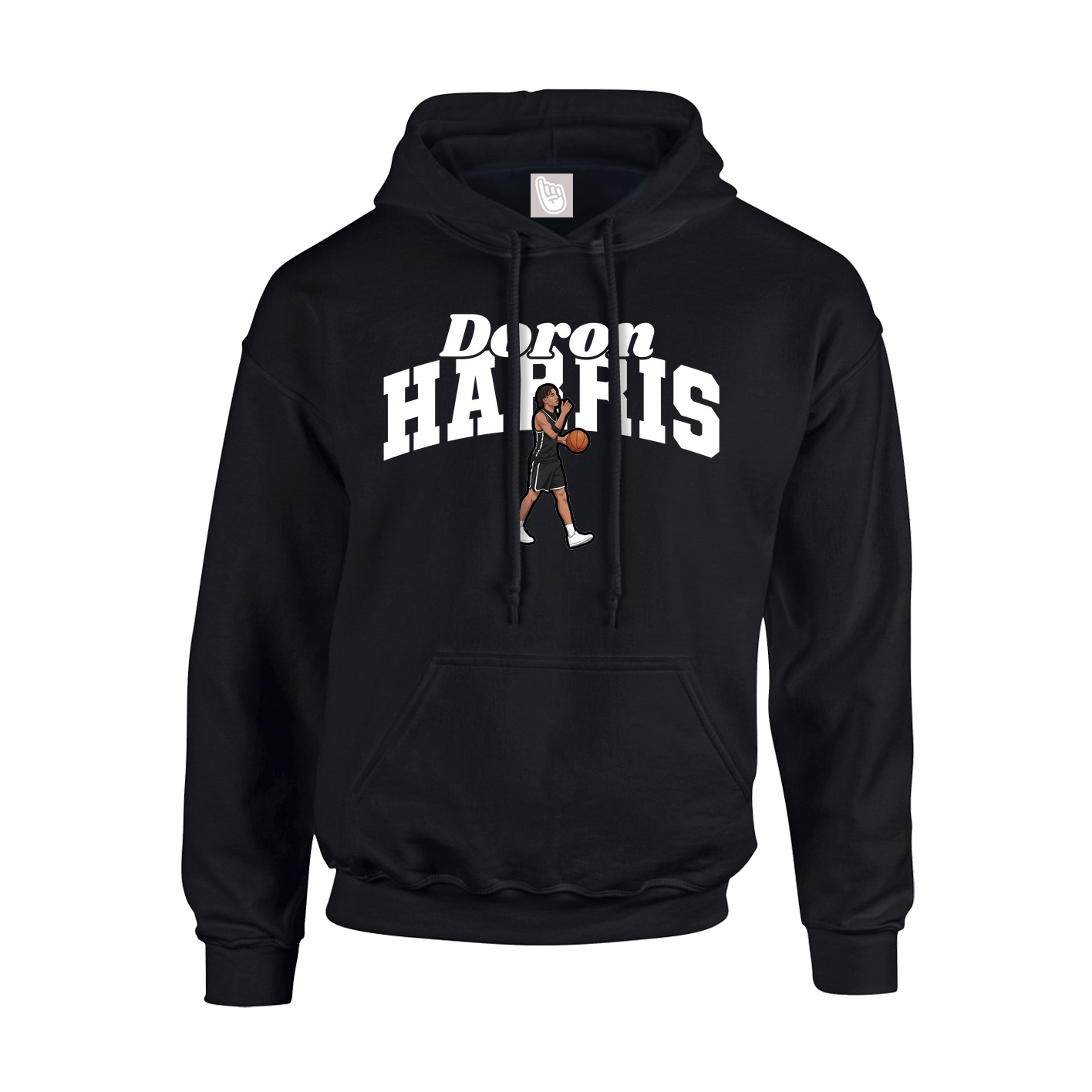 Youth Hoodie — Signature Arch in Black