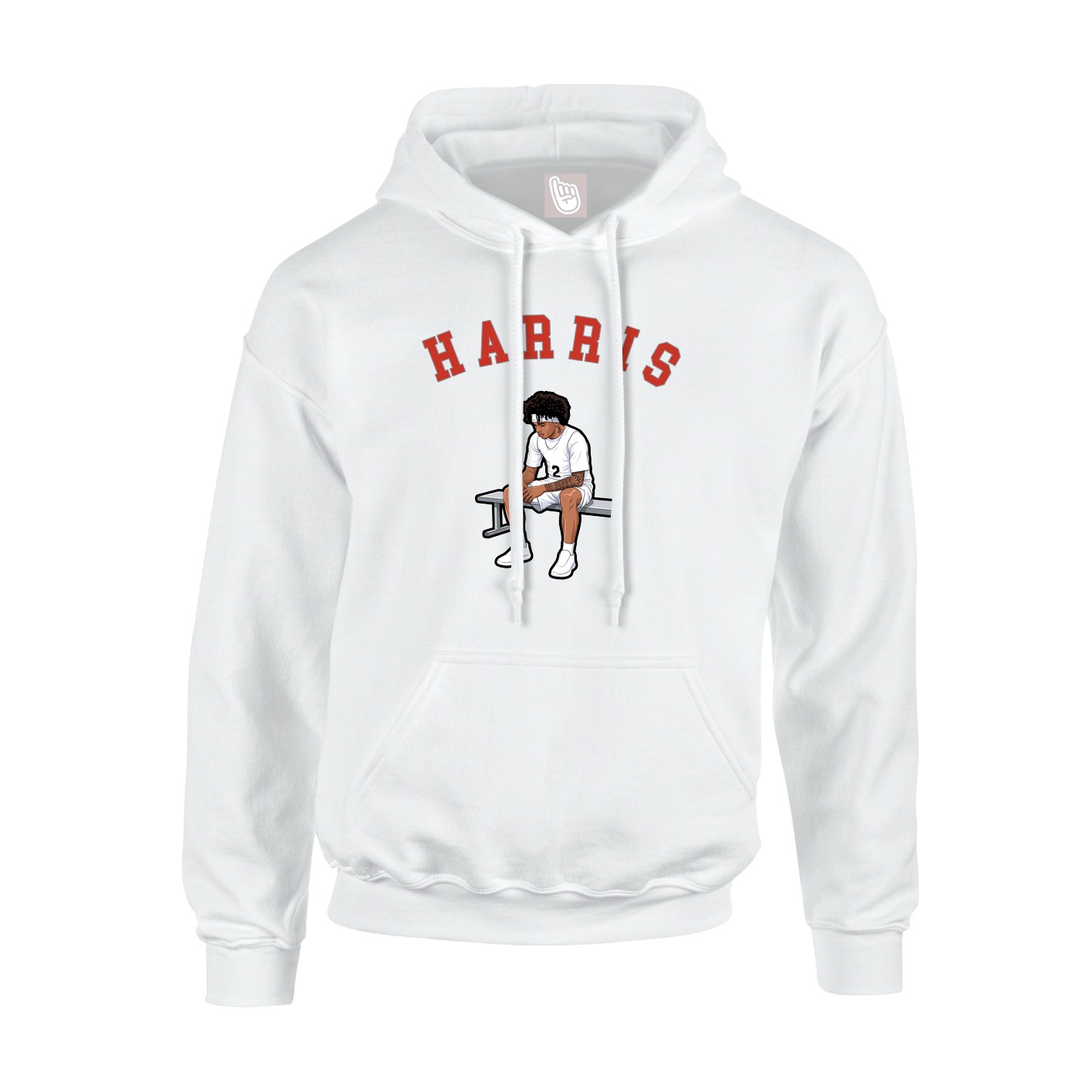 Youth Hoodie — Shirsey Arch in White