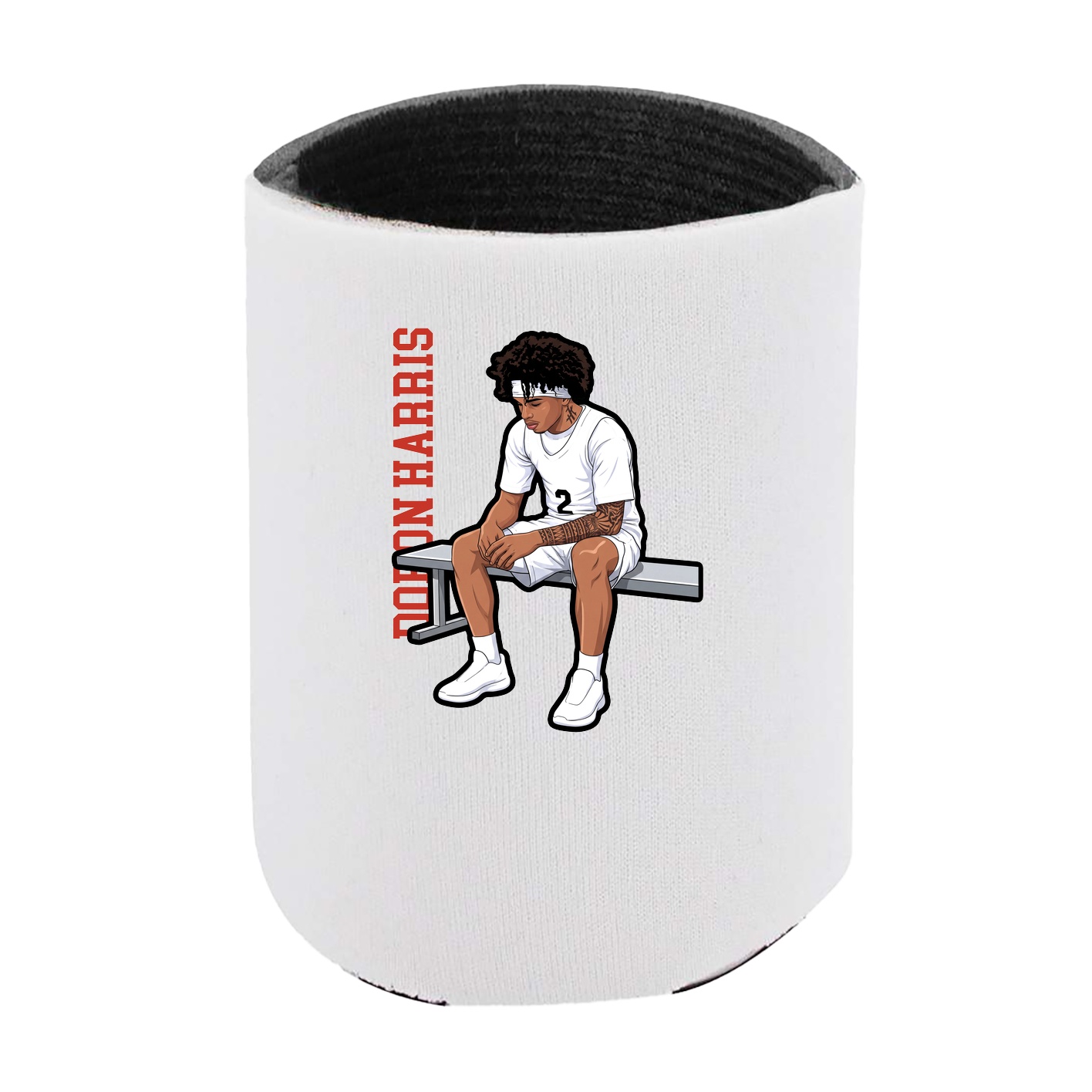 Can Holder — Name Vertical in White