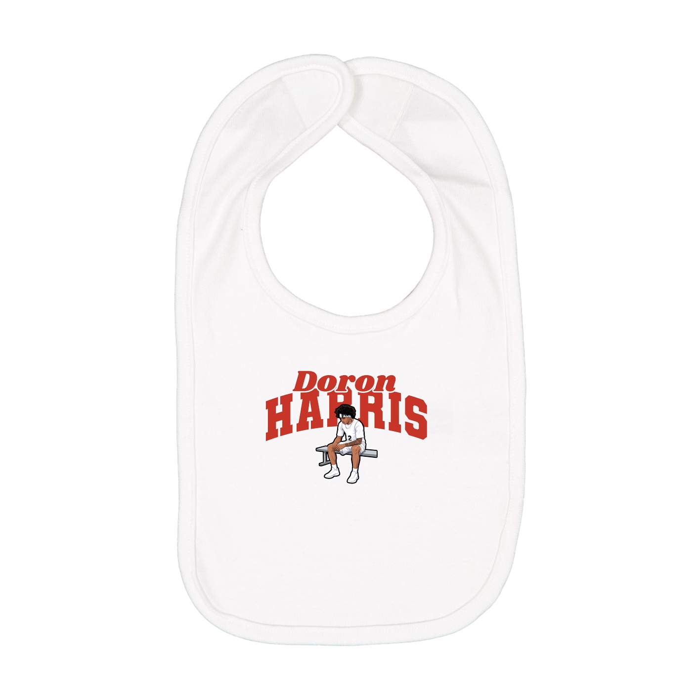 Infant Bib — Signature Arch in White