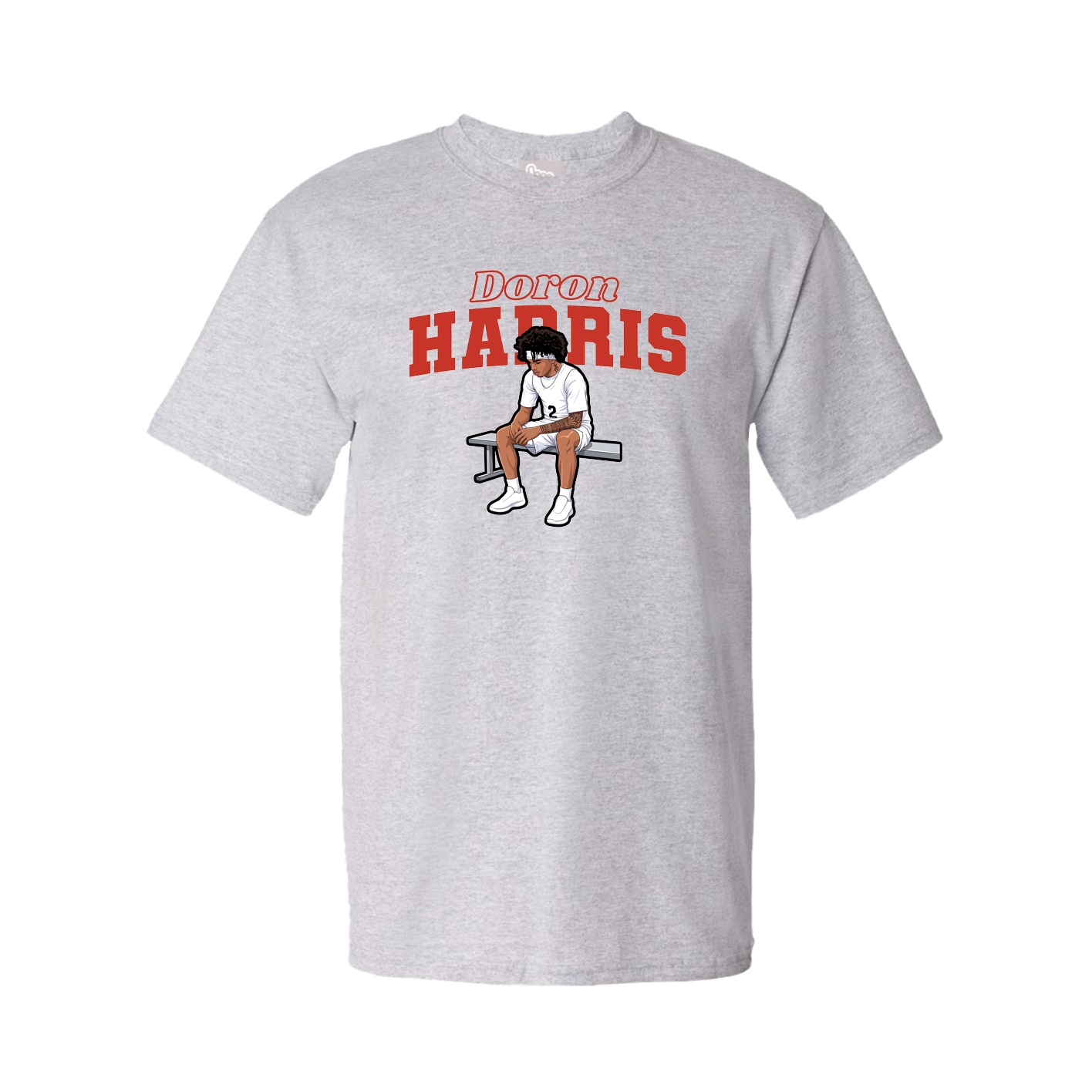 Youth Tee — Name Arch in Grey