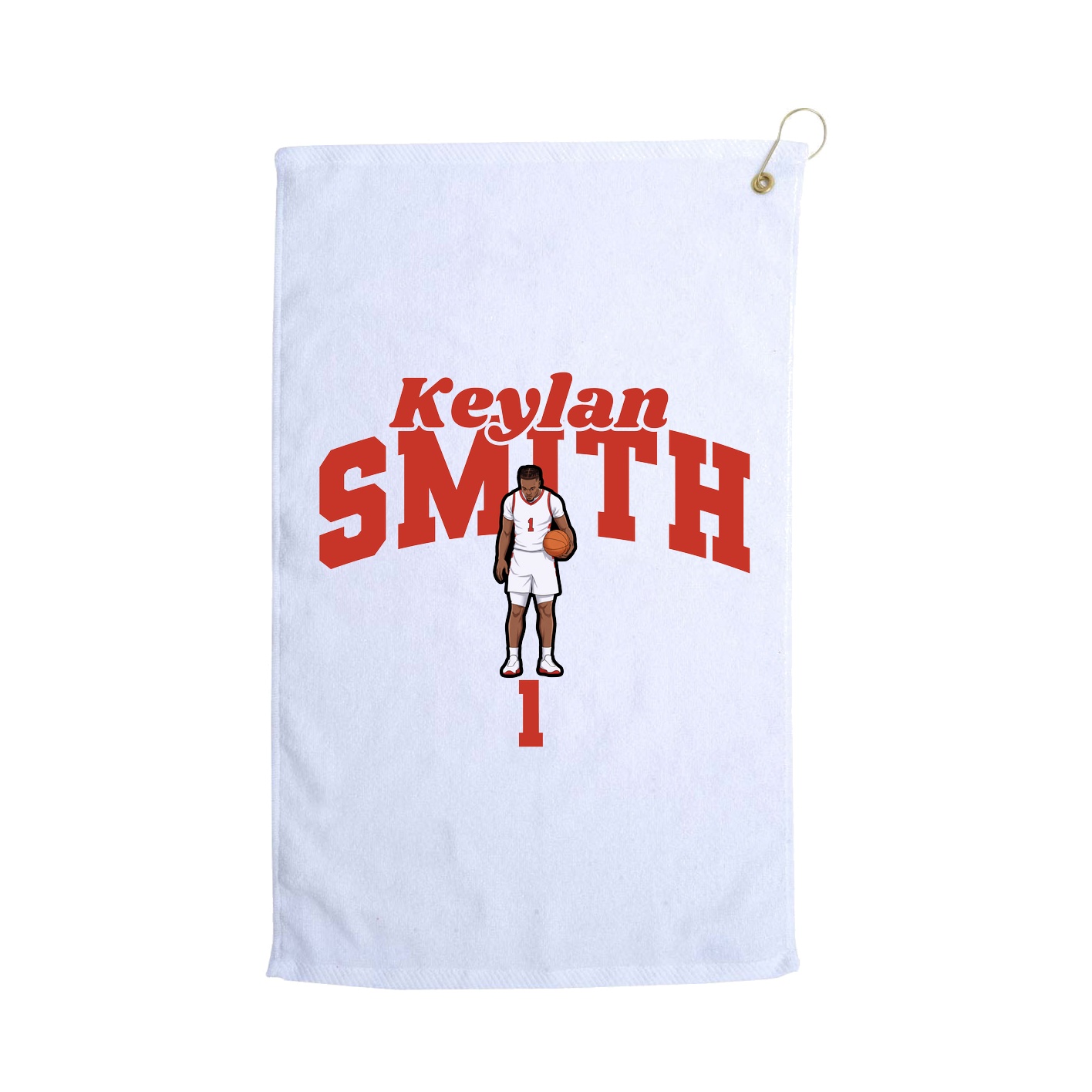 Golf Towel — Signature Arch in White