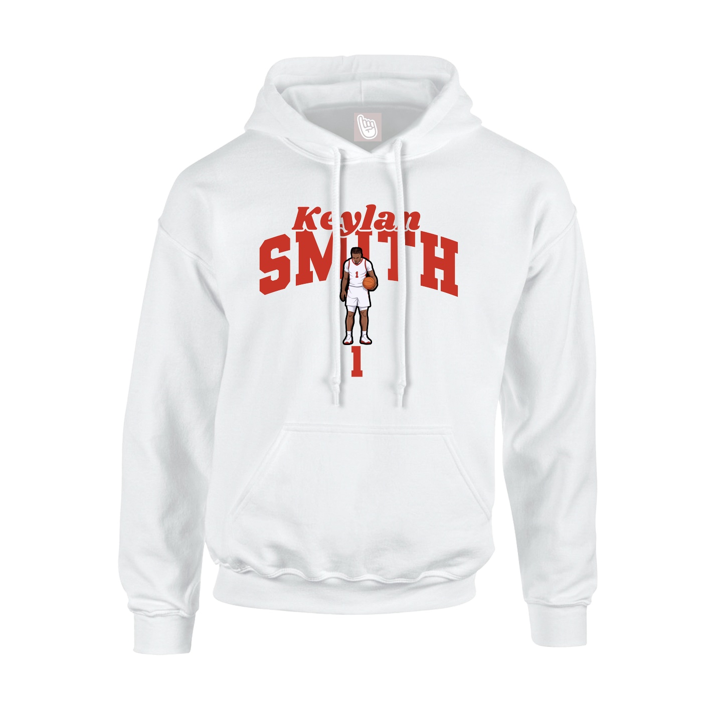 Hoodie — Signature Arch in White