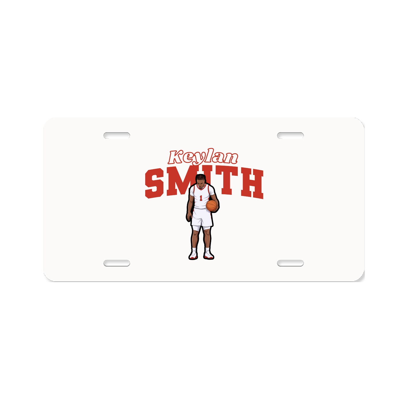 License Plate — Name Arch in Classic