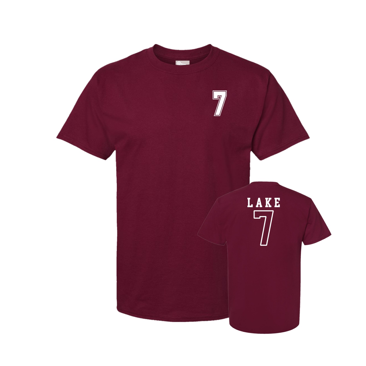 Youth Tee — Chest Back in Cardinal