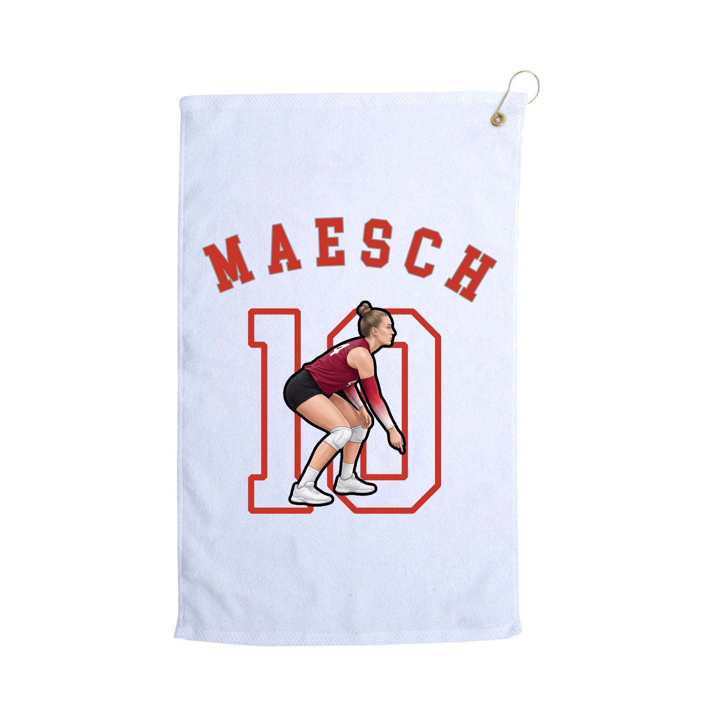 Golf Towel — Shirsey Arch in White