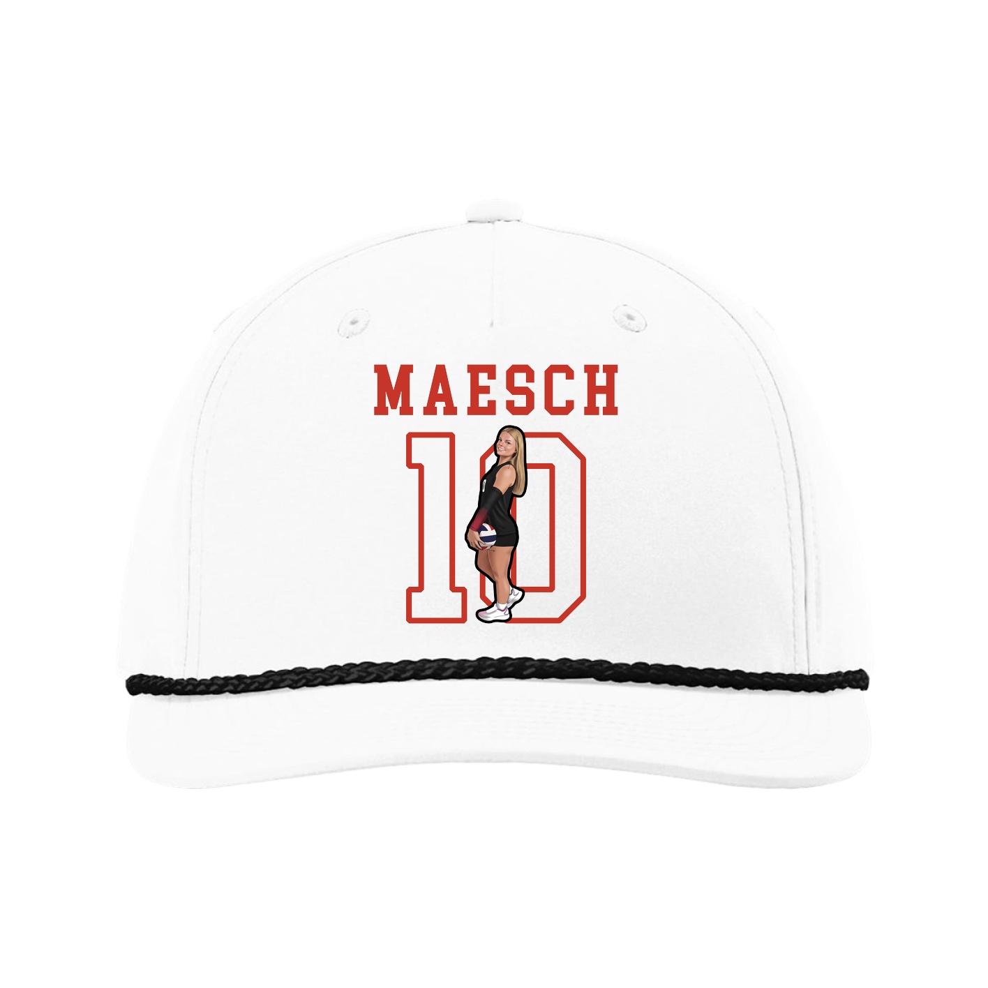 Five-Panel Classic Rope Cap — Shirsey in White