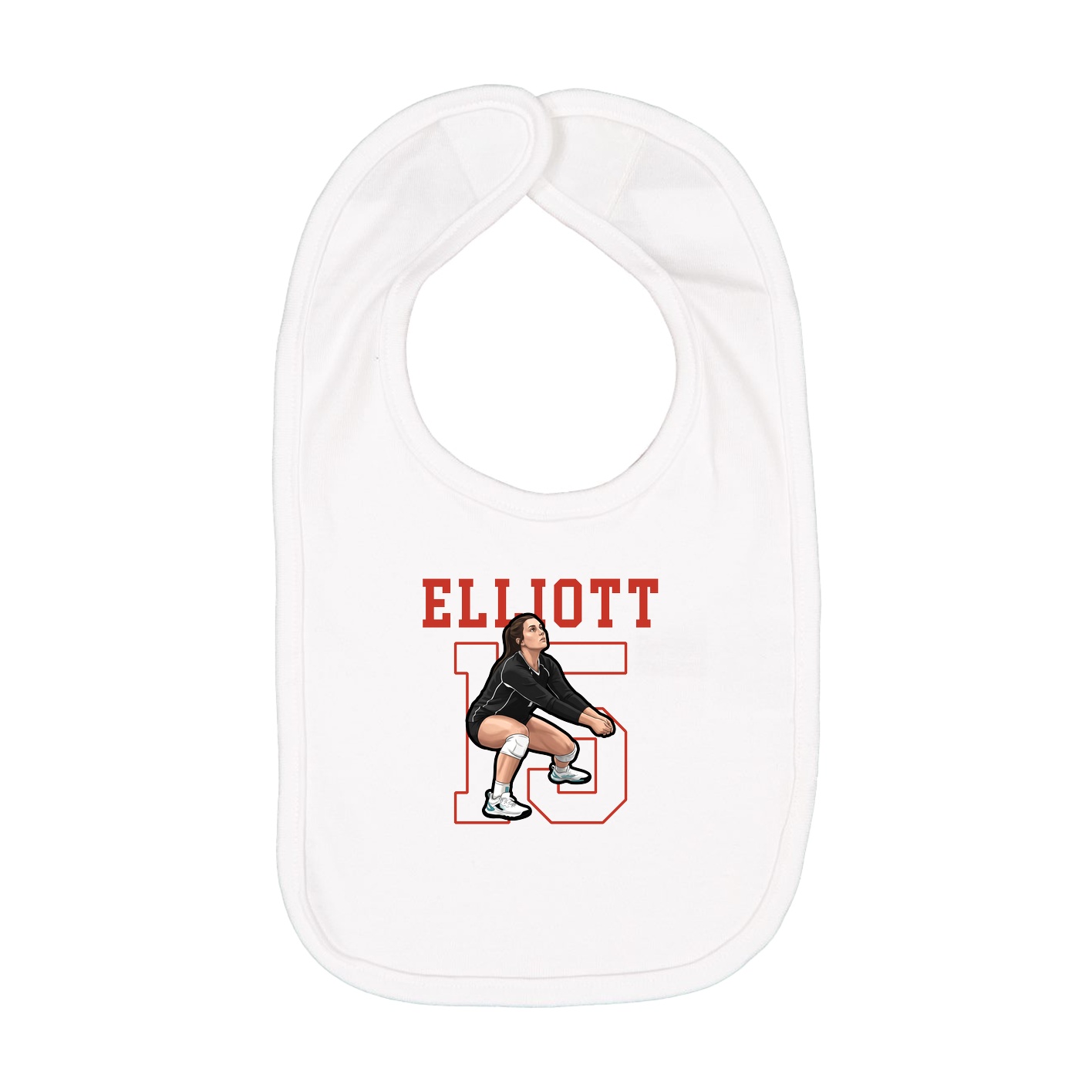 Infant Bib — Shirsey in White