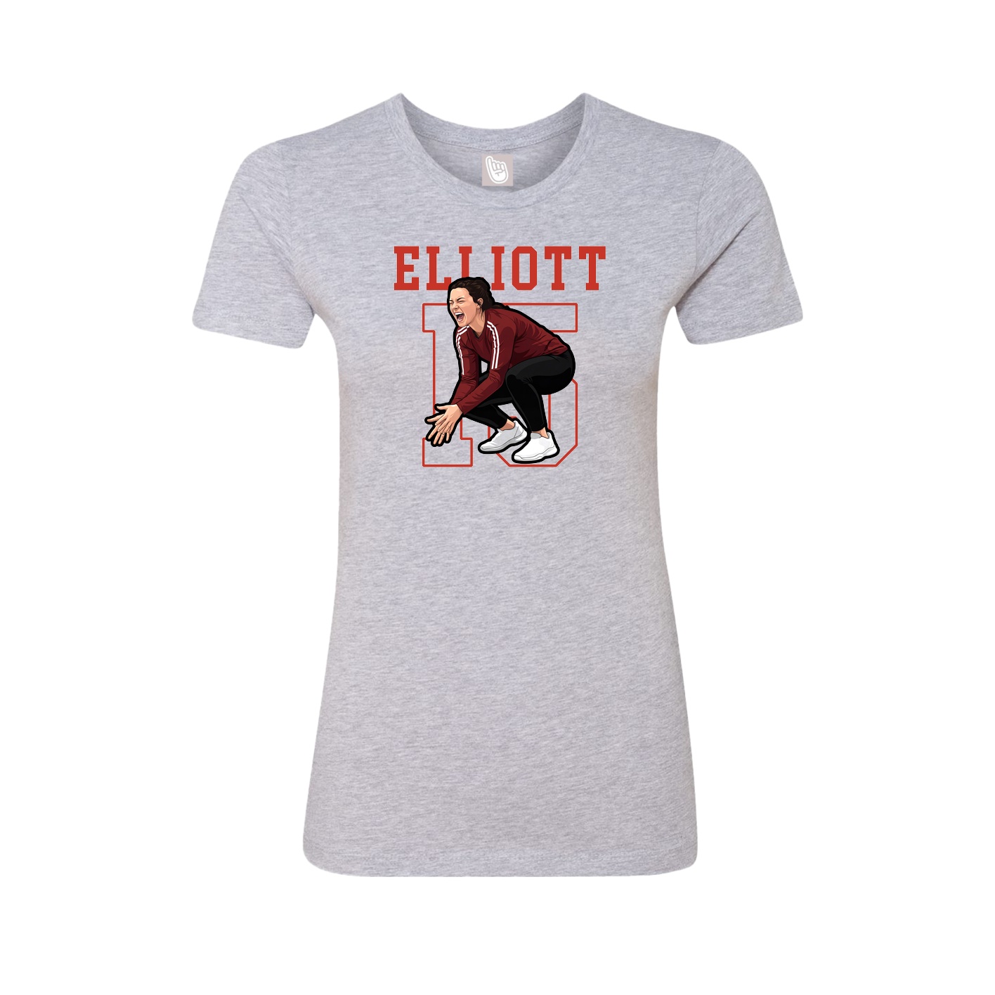 Fitted Women's Tee — Shirsey in Grey