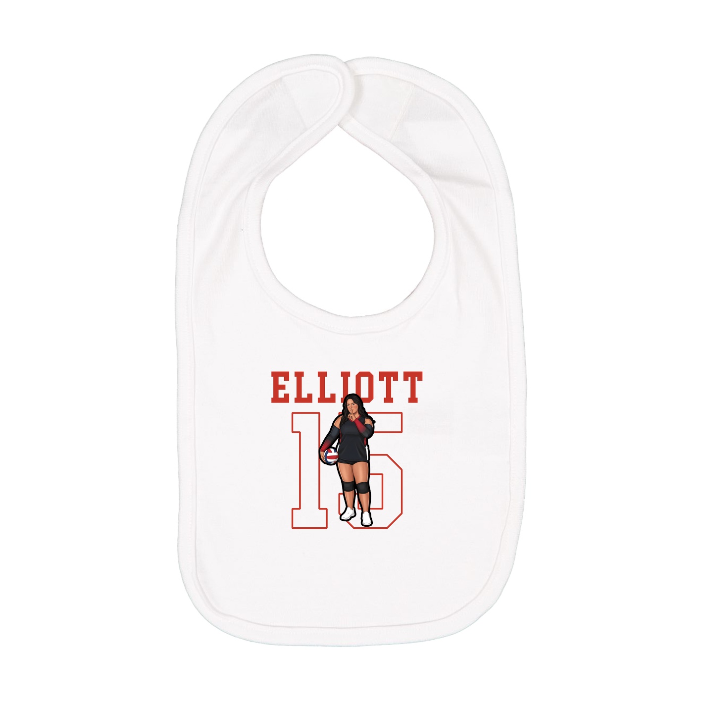 Infant Bib — Shirsey in White