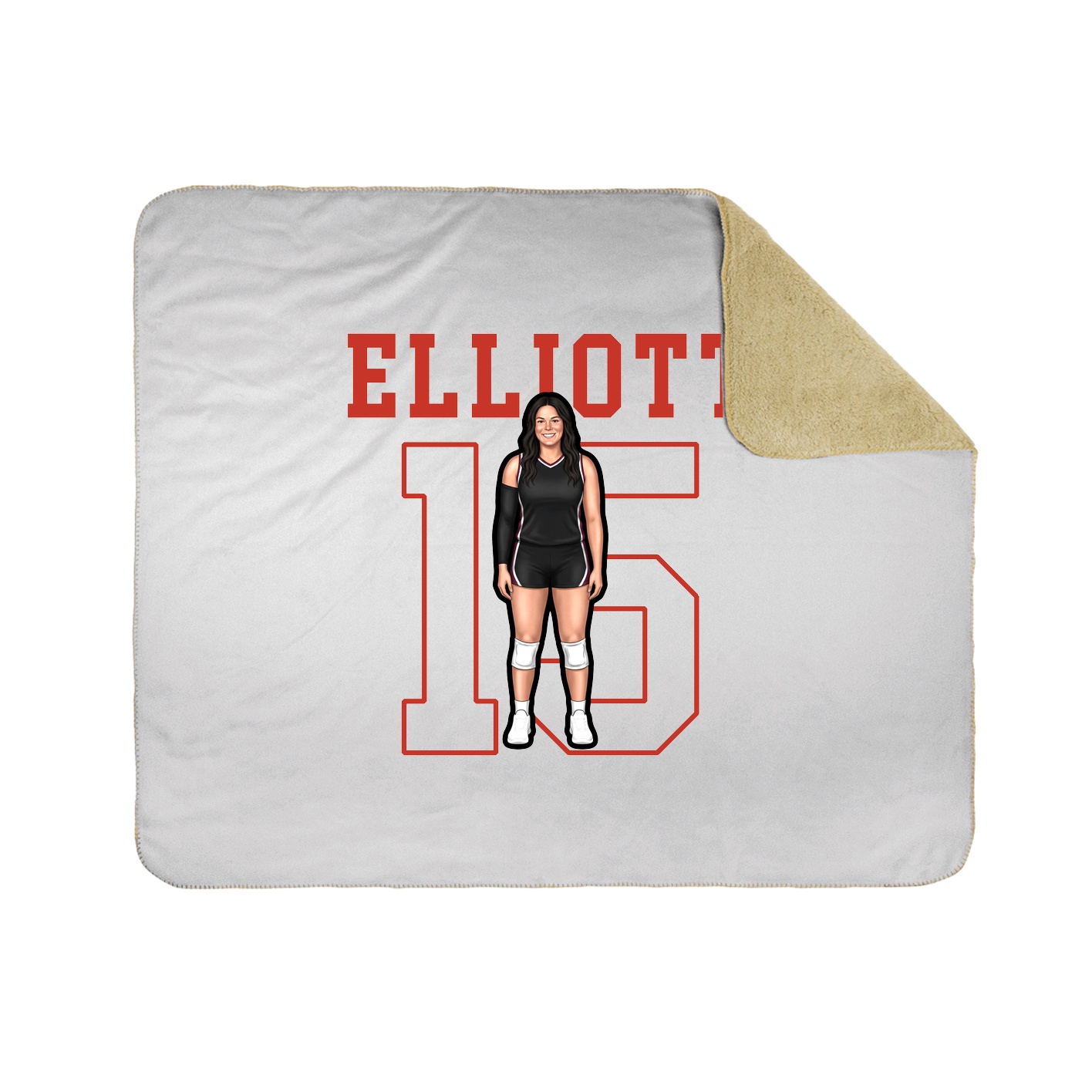 50x60 Sherpa Lined Throw Blanket