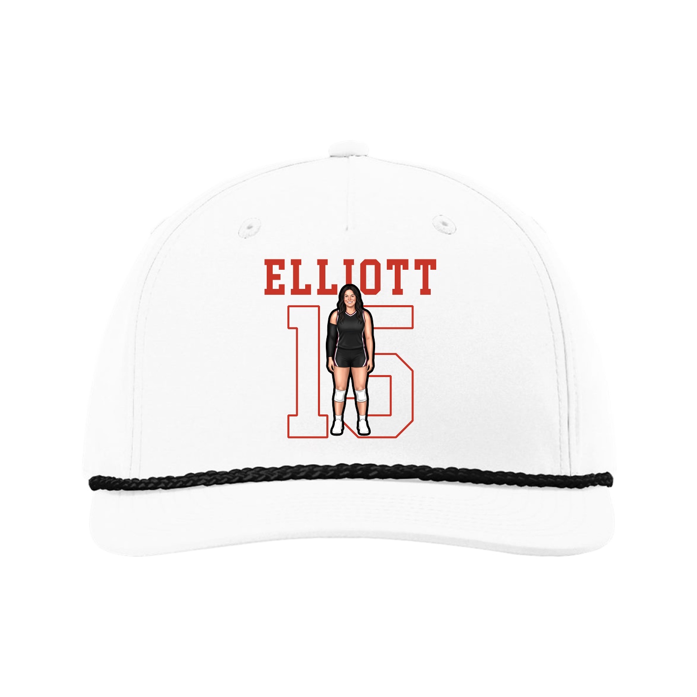 Five-Panel Classic Rope Cap — Shirsey in White