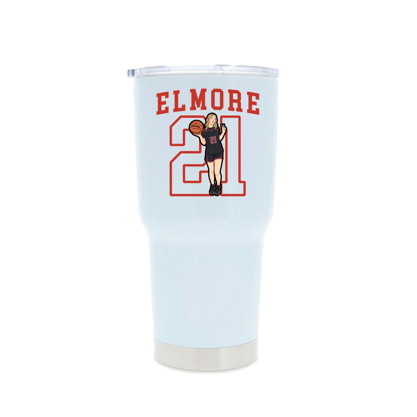 30oz Stainless Steel Tumbler — Shirsey in White