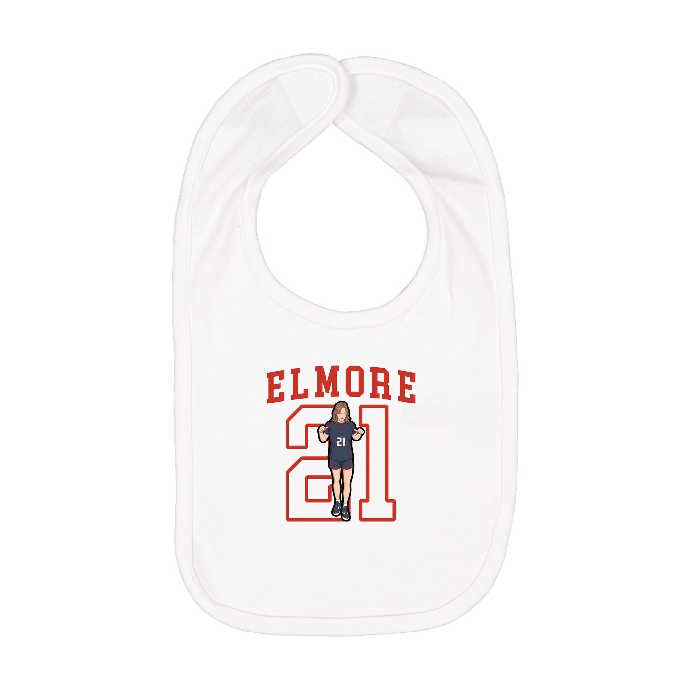 Infant Bib — Shirsey in White