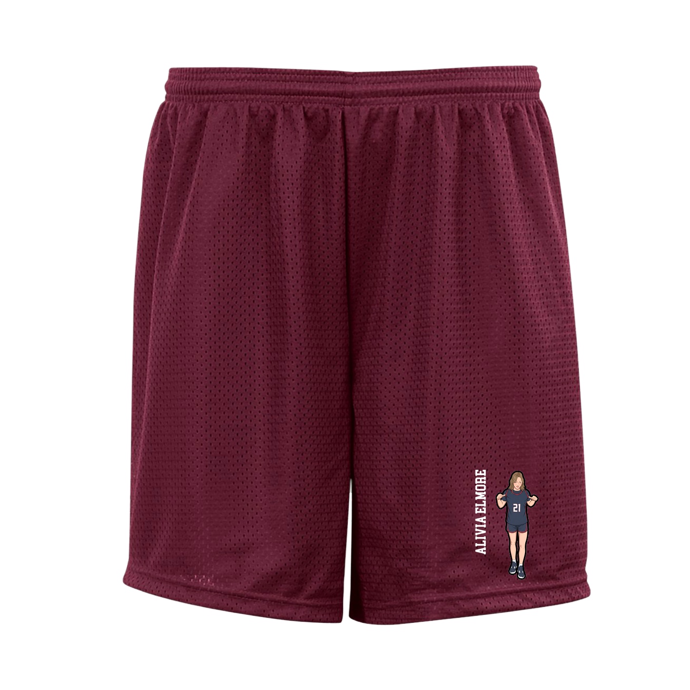 Shorts — Name Vertical in Cardinal
