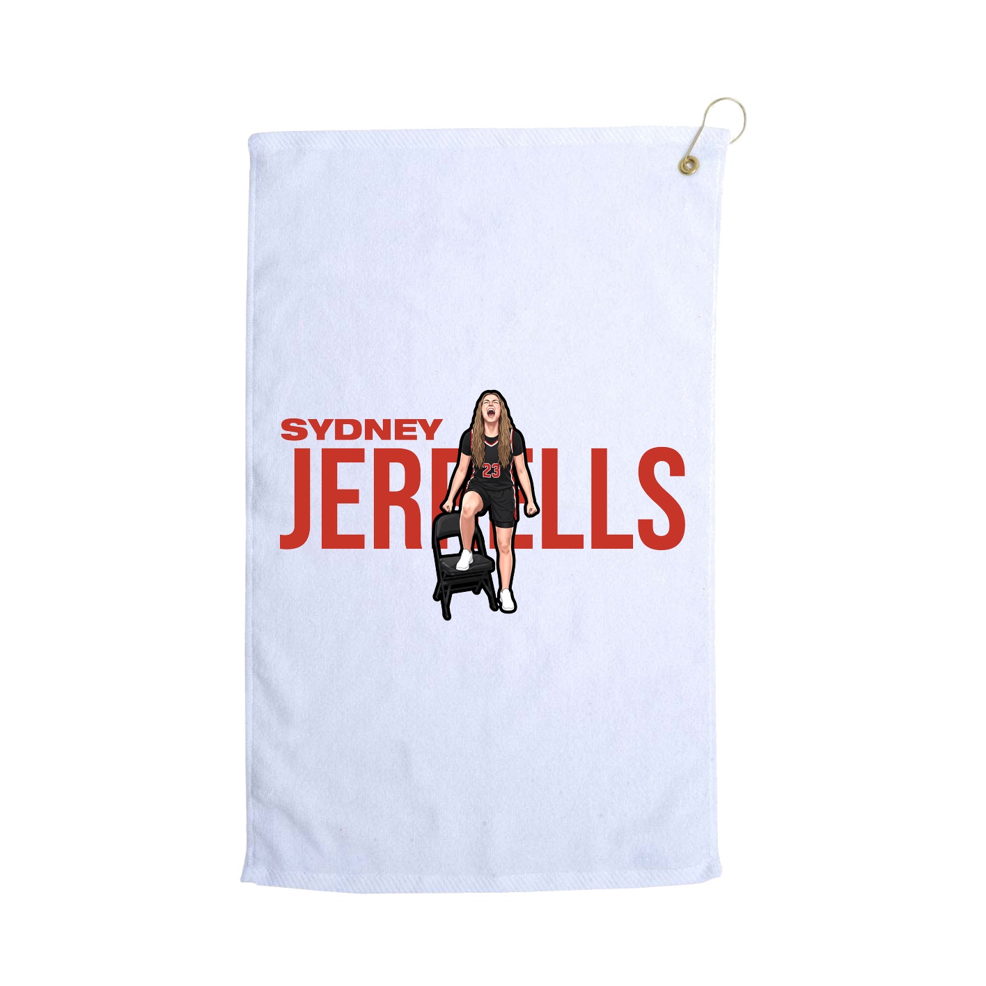 Golf Towel — Player Name in White