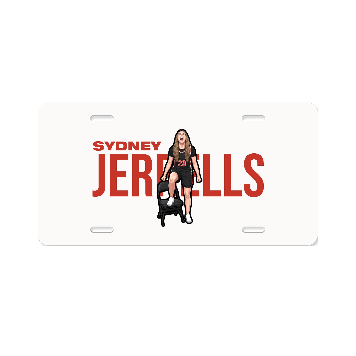 License Plate — Player Name in Classic