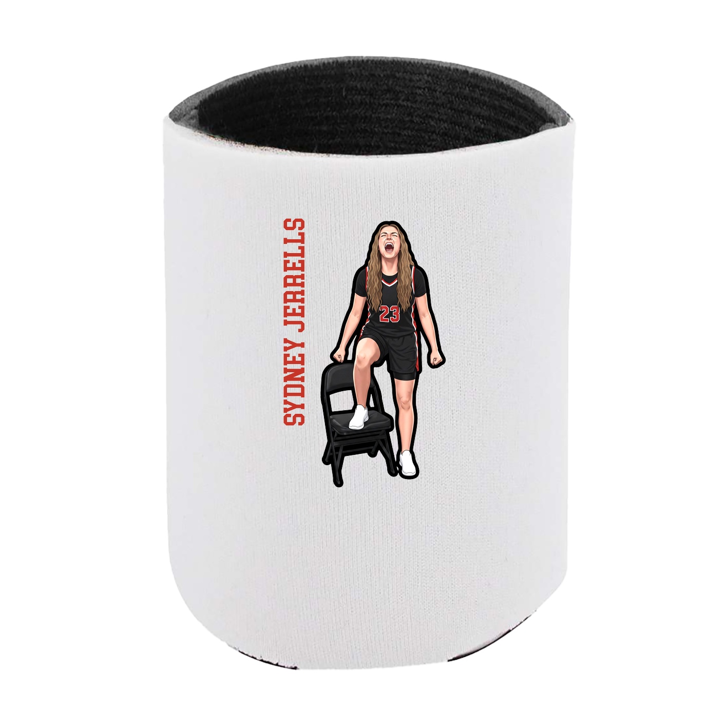 Can Holder — Name Vertical in White