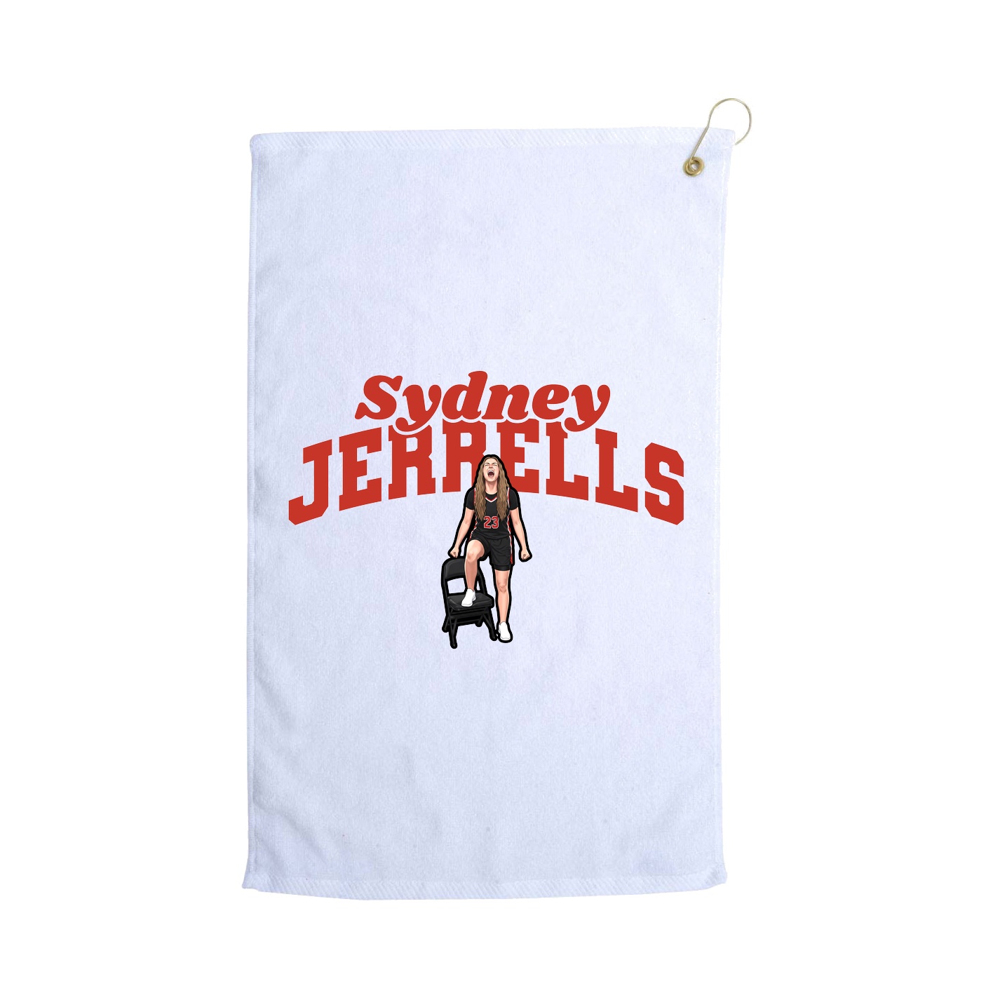 Golf Towel — Signature Arch in White