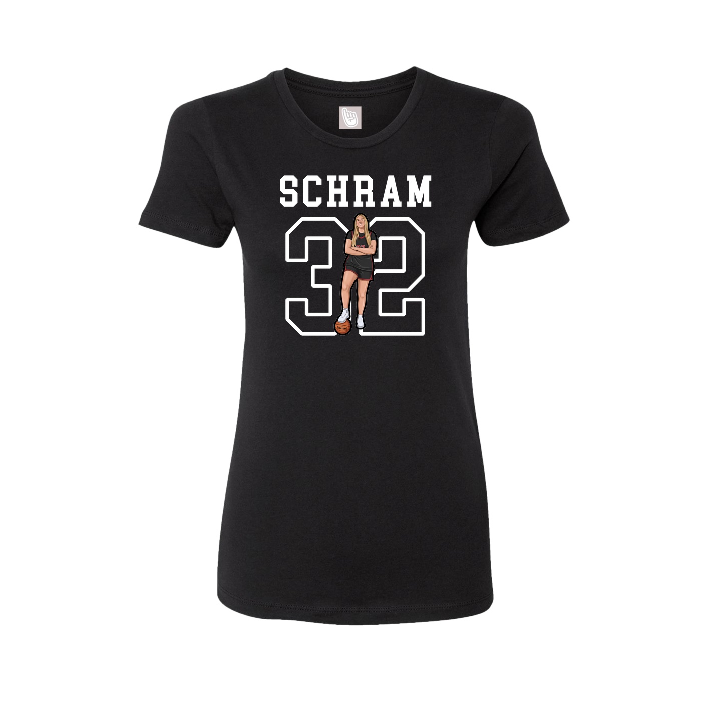 Fitted Women's Tee — Shirsey in Black