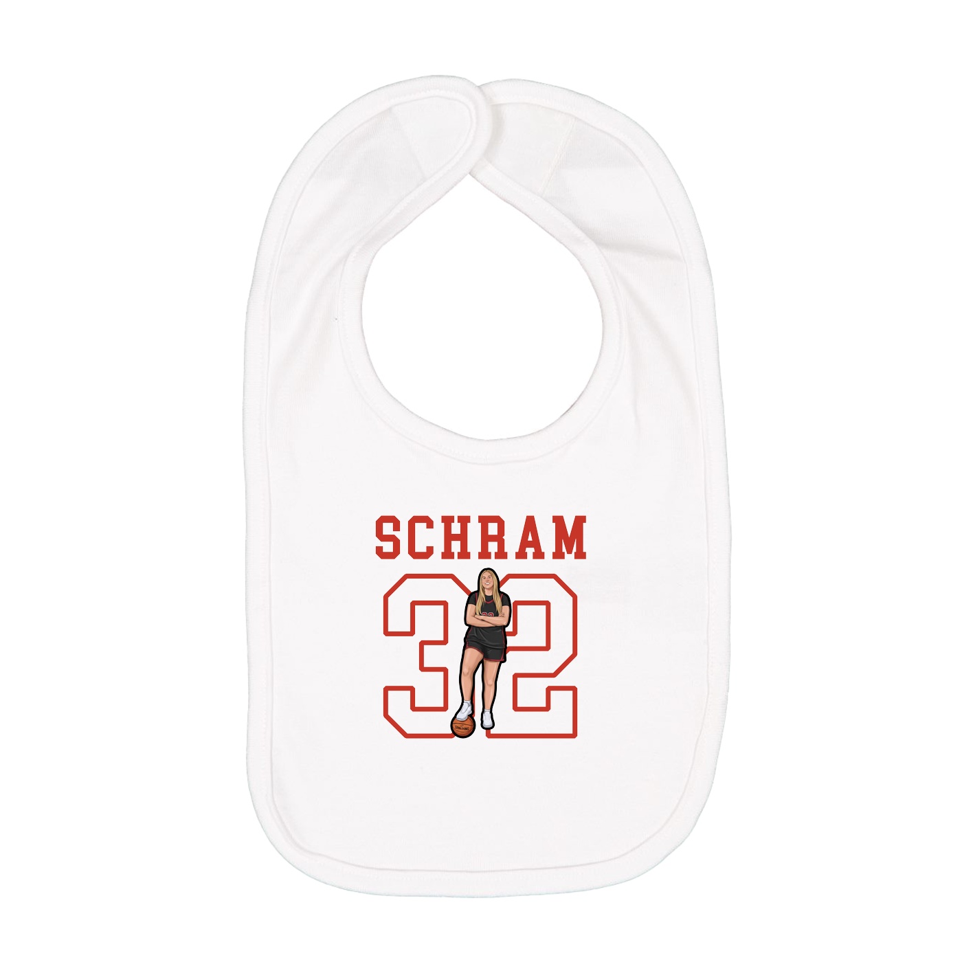 Infant Bib — Shirsey in White