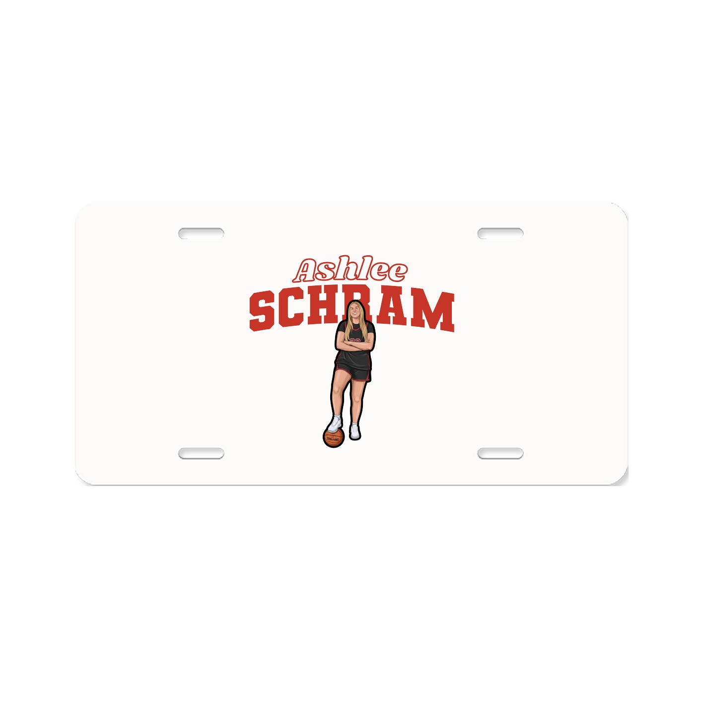 License Plate — Name Arch in Classic