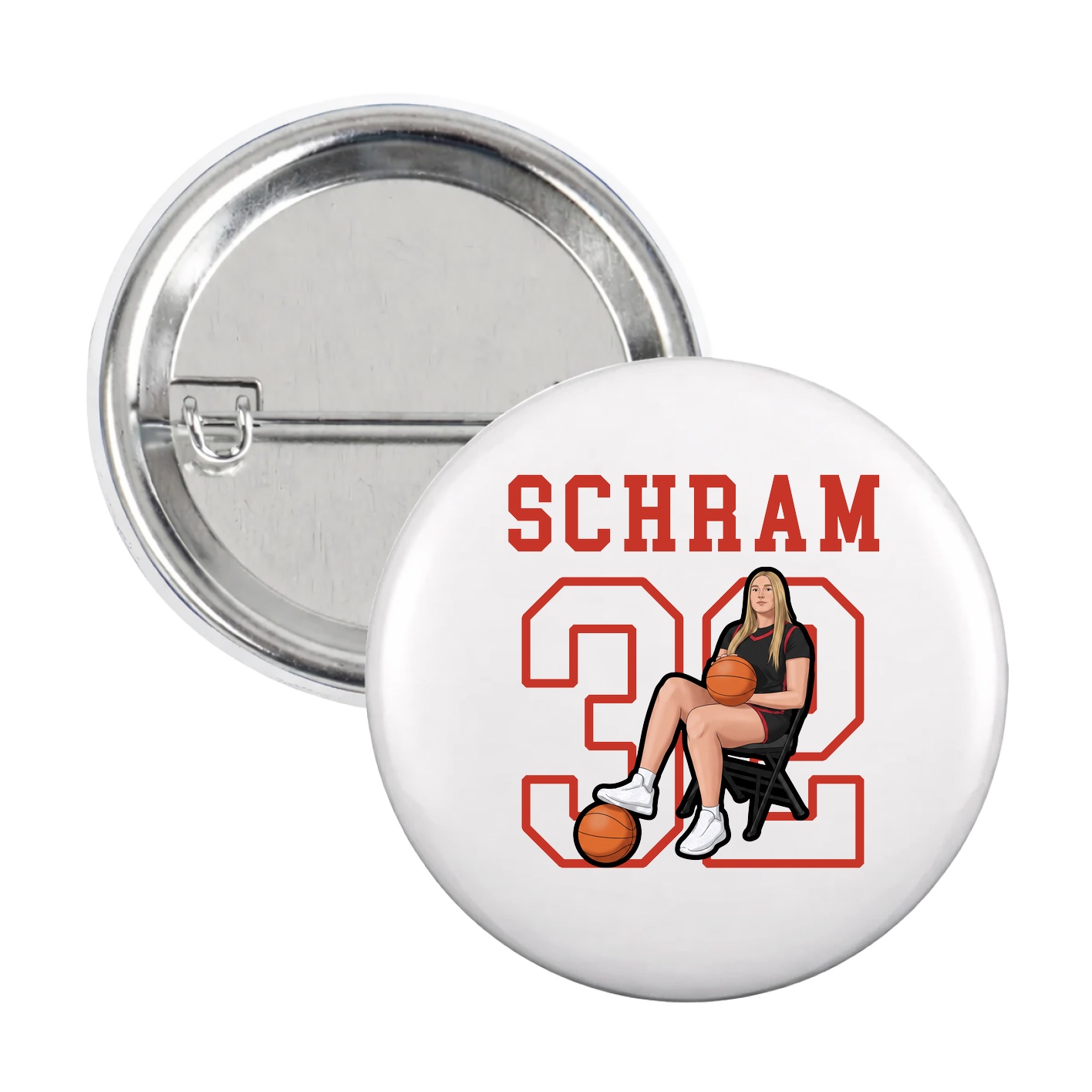 Game Day Button — Shirsey in White