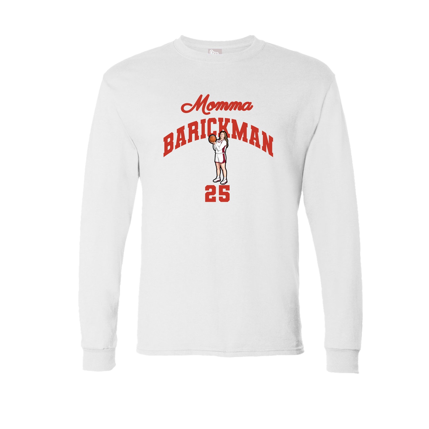 Long Sleeve Tee — Mothers Day Arch in White