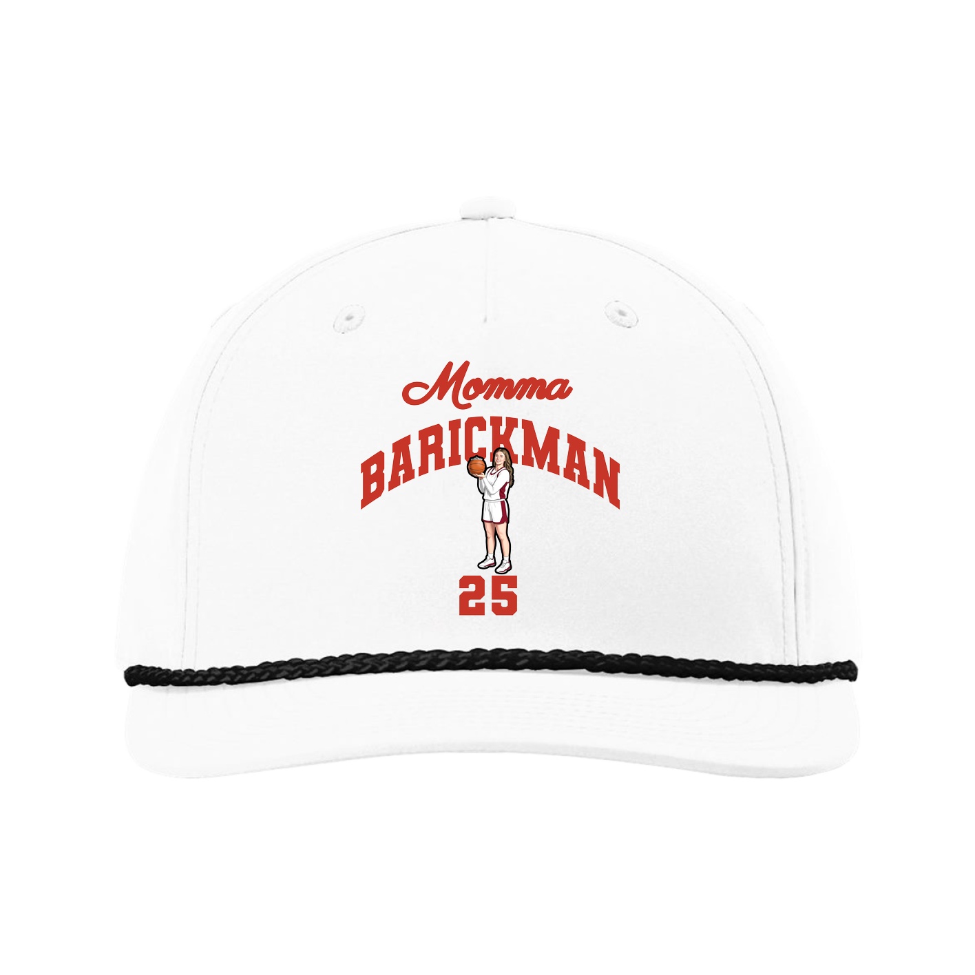 Five-Panel Classic Rope Cap — Mothers Day Arch in White