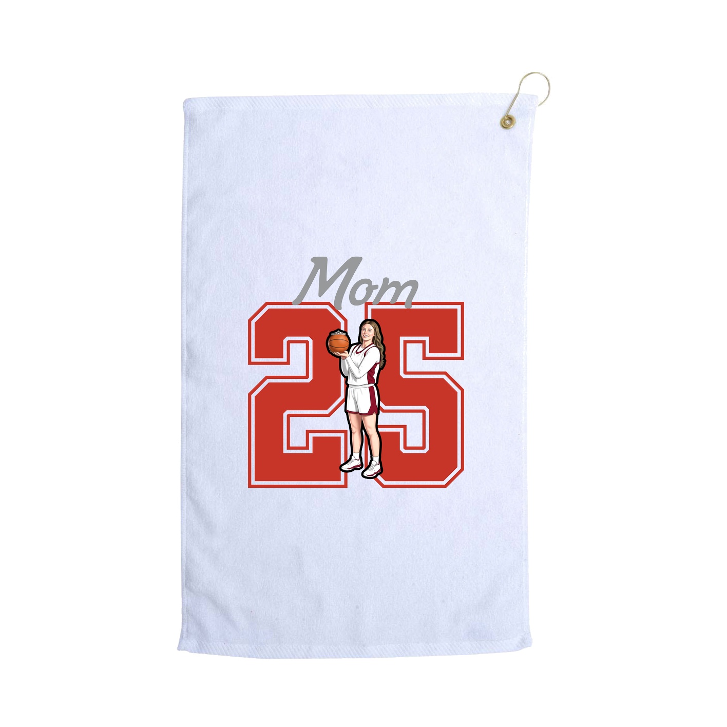 Golf Towel — Mothers Day Shirsey in White
