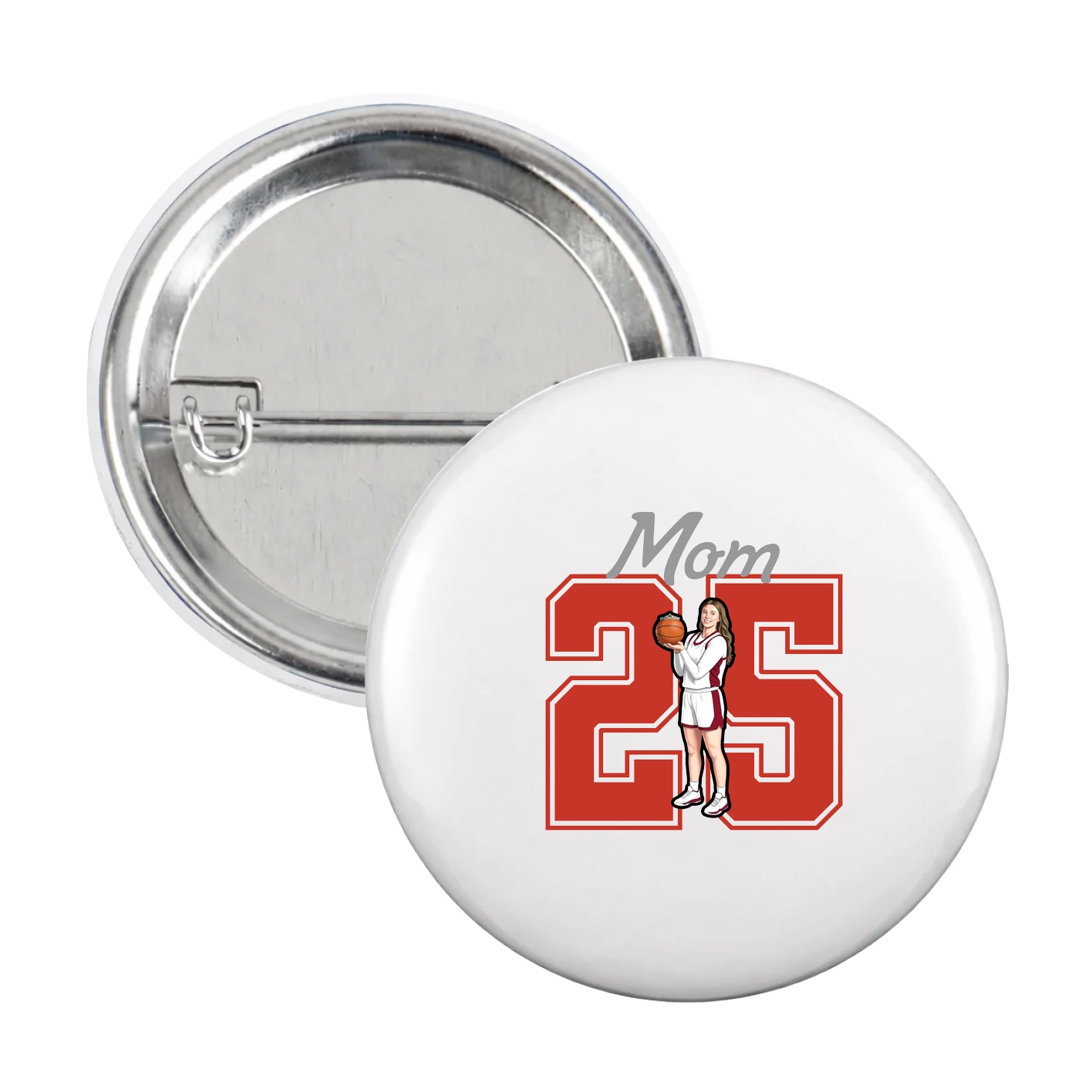 Game Day Button — Mothers Day Shirsey in White