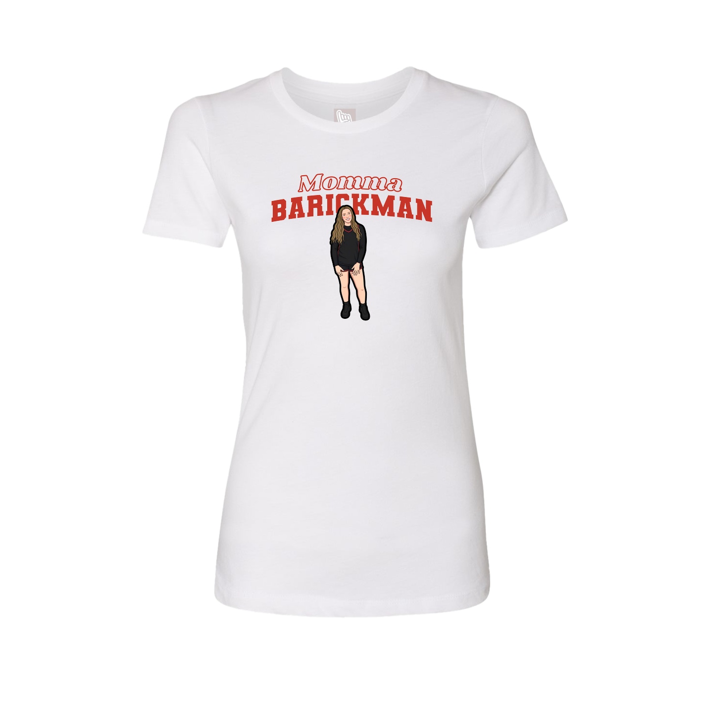 Womens Tee — Mothers Day Block in White