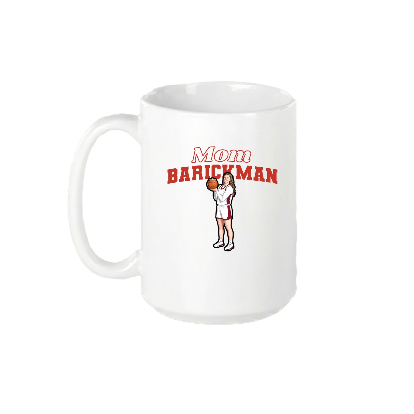 15oz Coffee Mug — Mothers Day Block in White