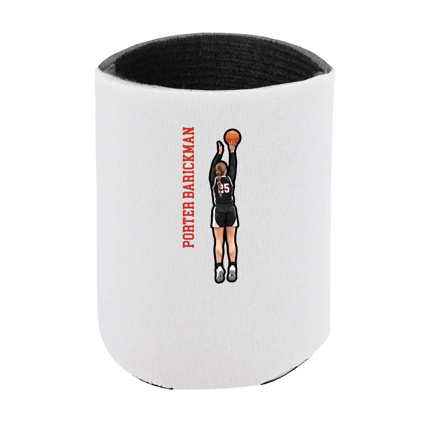Can Holder — Name Vertical in White