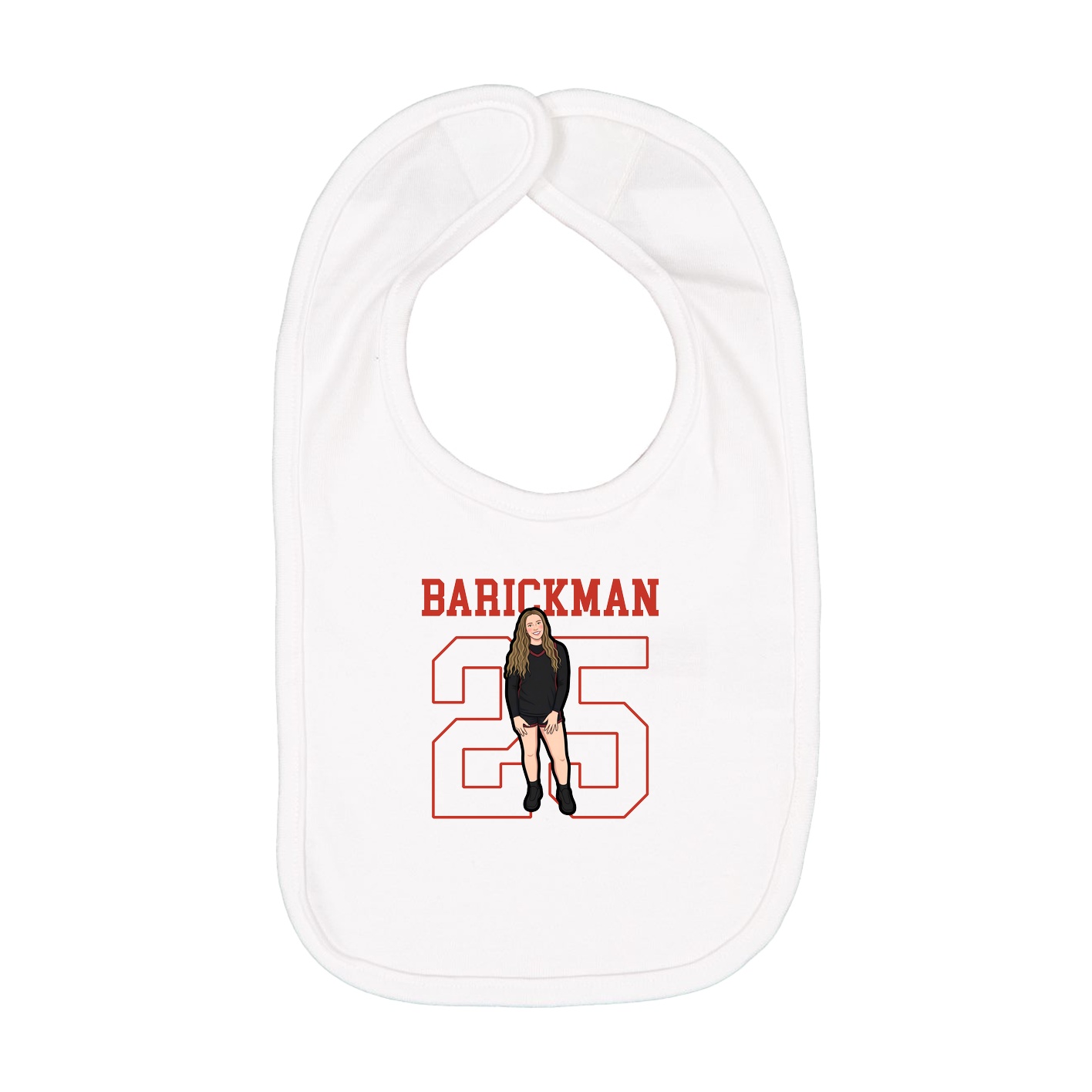 Infant Bib — Shirsey in White