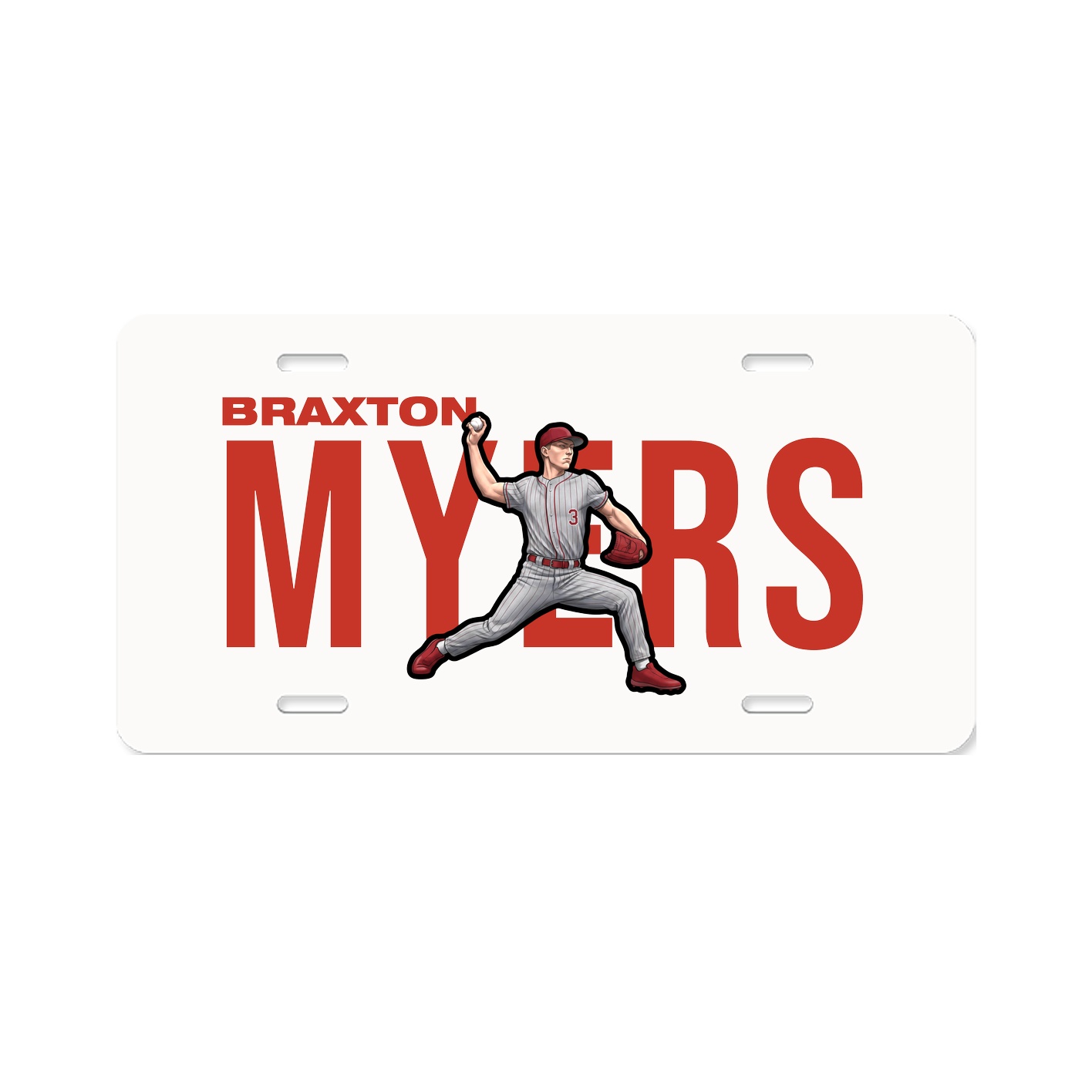 License Plate — Player Name in Classic