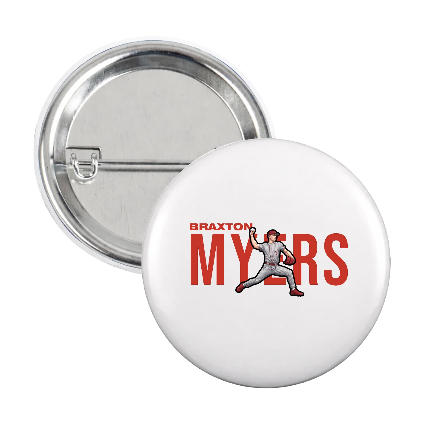 Game Day Button — Player Name in White