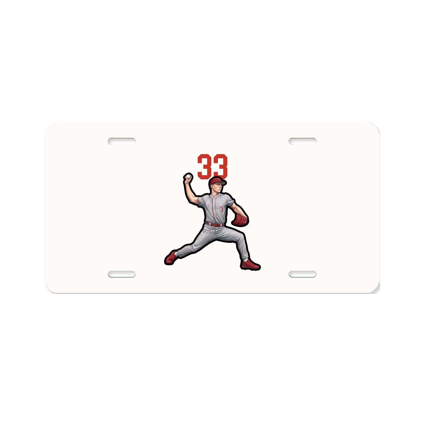 License Plate — Number Top in Classic