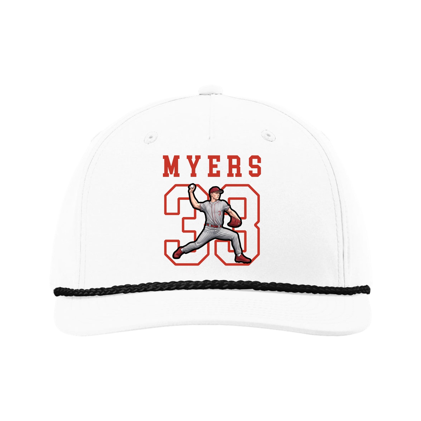 Five-Panel Classic Rope Cap — Shirsey in White